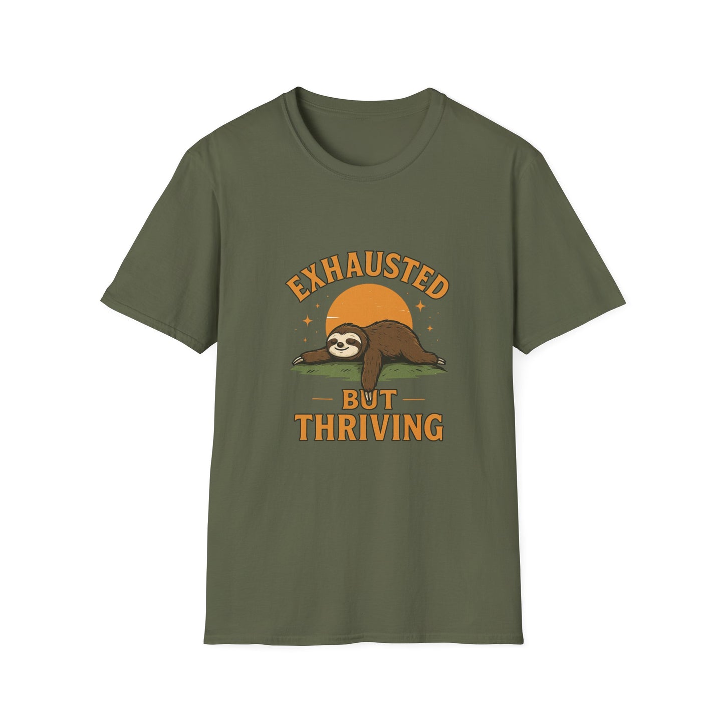 Exhausted But Thriving Sloth T-Shirt